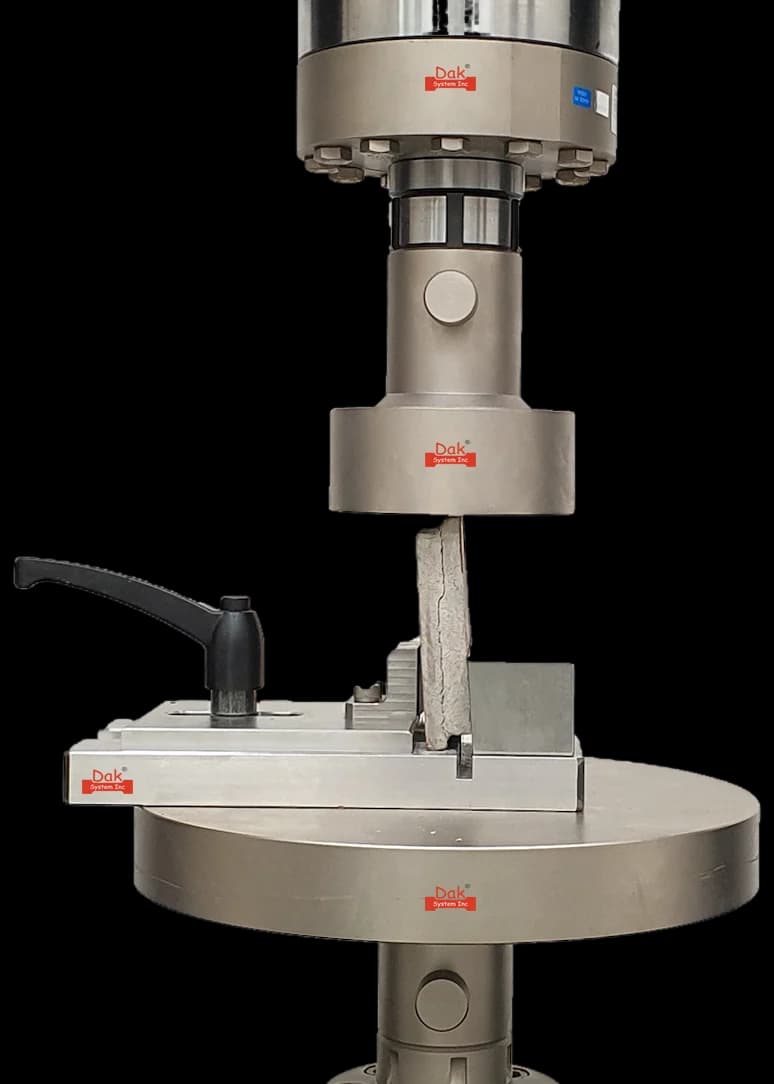 Shear adhesion fixture loaded in compression